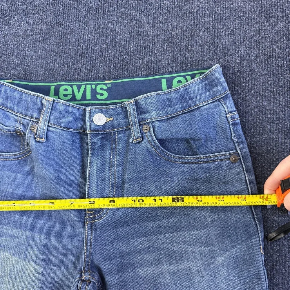 Levis 511‎ Jeans Boys 12 Regular 26x27 Blue Slim Straight Denim Stretch Casual
